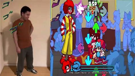 Fnf Vs Ronald Mcdonald Week Mcmadness V1 In Real Life Fnf Irl Youtube