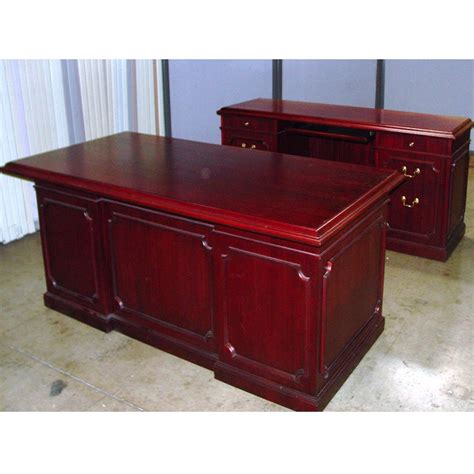 Cherry Wood Executive Desk Home Furniture Design