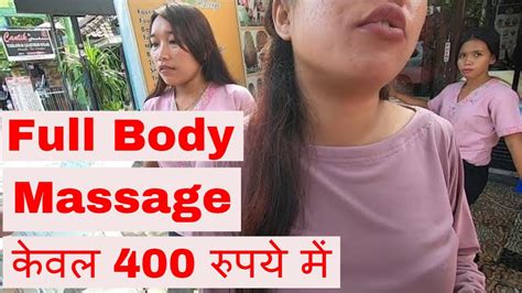 Unbelievable Full Body Massage Only 6 Rs 400 Shopping Near Kuta Beach Bali Youtube