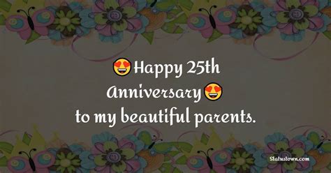 Happy 25th Wedding Anniversary To My Beautiful Parents 25th
