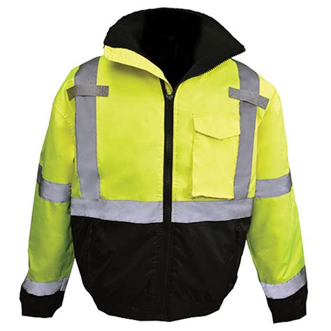 Radians Class 3 High Visibility Weatherproof Bomber Jacket W Quilted