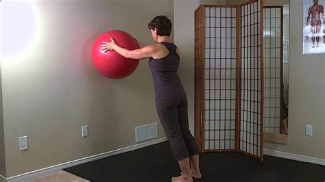 Wall Plank Exercise With Stability Ball Video By A Physical Therapist