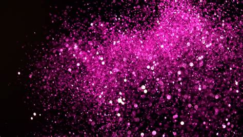 Pink Glitter Explosion In Super Slow Motion Shooted With High Speed