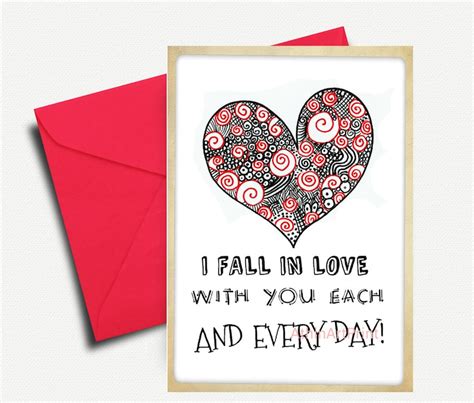 Anniversary Love Card Printable Card Love Greeting Download Now Etsy