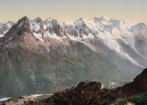 Spectacular Postcards Capture 1890s France In Vibrant Color Chamonix