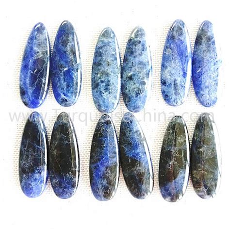 Natural Blue Vein Stone Water Drop Shape Gemstone Wholesale