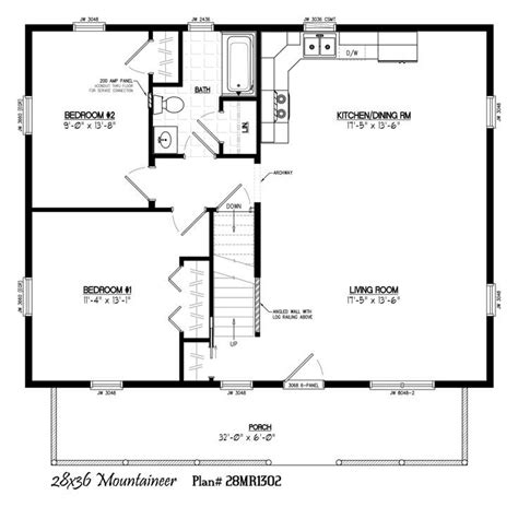 Image Result For 32 X 32 House Plans House Plans Cabin Floor Plans