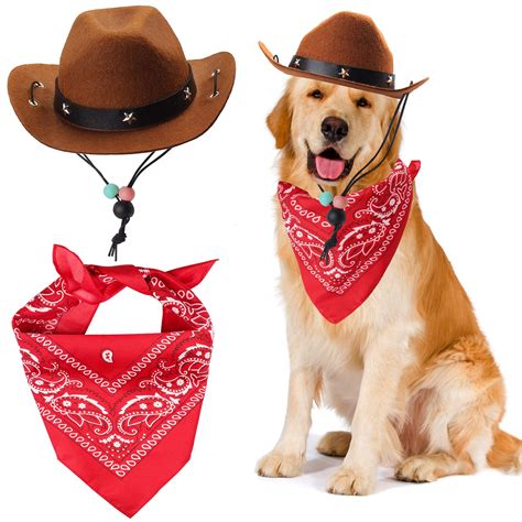 Buy Yewong Pet Cowboy Costume Accessories Dog Cat Pet Size Cowboy Hat