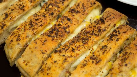 Cheesy Garlic Bread Sticks Recipe Stuffed Garlic Bread Sticks