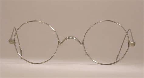 Optometrist Attic Old World Silver Round Windsor Antique Eyeglasses