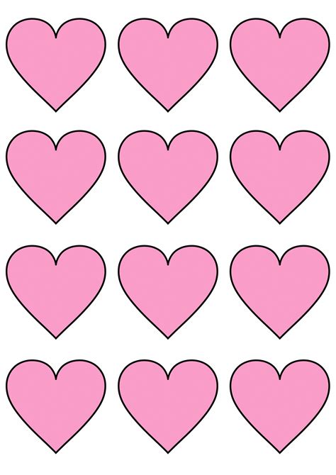 12 Free Printable Heart Templates Cut Outs Freebie Finding Mom 12