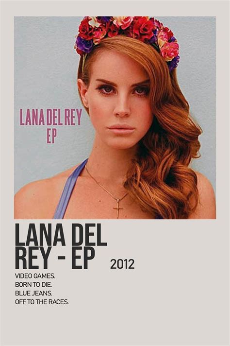 Lana Del Rey By Lana Del Rey Minimalist Album Poster Lana Del Rey