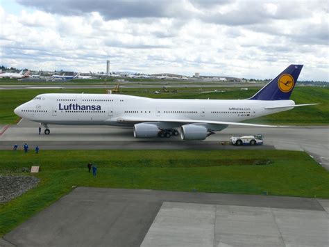 Lufthansa Airlines Takes Delivery Of Their First Boeing 747 8