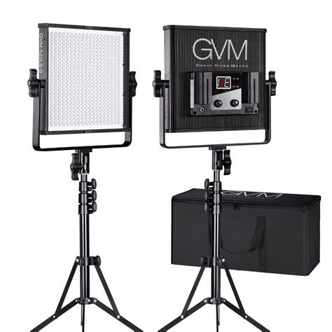 Gvm Dimmable Video Led Panel Light For Photography Studio 520 Lamp