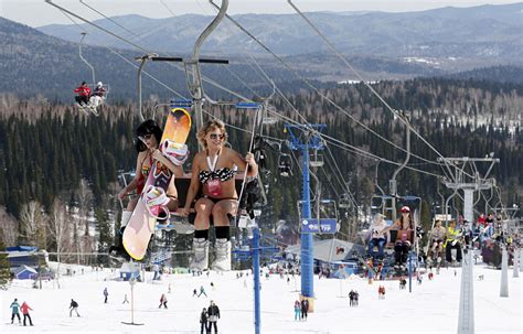 Bikini Skiing In Siberian Ski Resort Russia Beyond