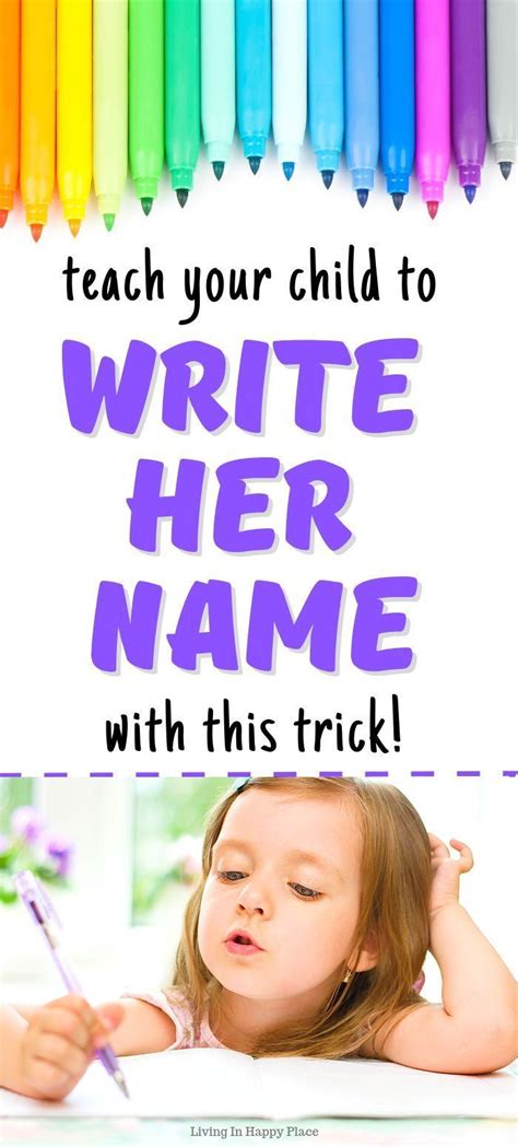 I Taught All Of My Kids To Write Their Names Using This Trick They