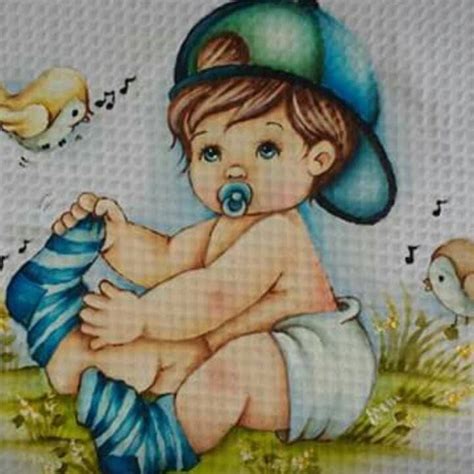 Pin By Luisa Martins On Beb S Pintura Em Tecido Baby Painting Baby