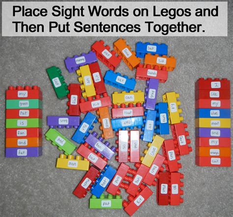 Using Legos To Learn Sight Words And How To Read And Sound Out Words