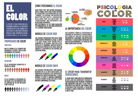 El Color Infografia Infographic Design Tics Y Formación