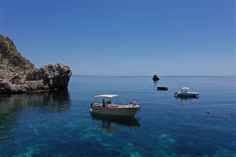 Private Boat Excursion Taormina Blue Grotto And Isola Bella Tour