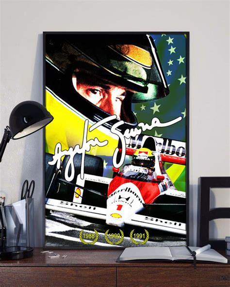 Ayrton Senna Posters Ayrton Senna Art Print Ayrton Senna Etsy