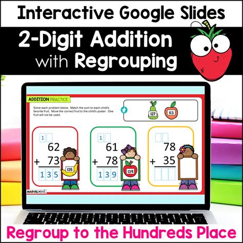 2 Digit Addition With Regrouping 4 Mixed Practice Marvel Math