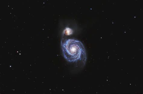 M51 The Whirlpool Galaxy Visibledark