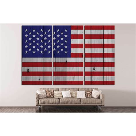 American Flag №670 Ready To Hang Canvas Print Zellart Canvas Prints