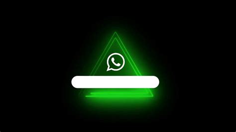 Neon Whatsapp Triangle Logo Pro Status Black Screen Whatsapp Icon Video