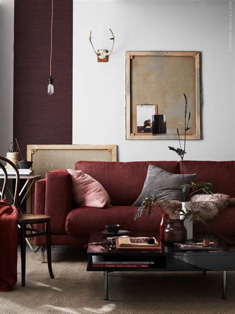 Burgundy Furniture Decorating Ideas Leather Couch Decorating Neutral