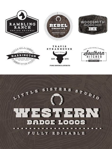 Western Logos Western Logo Logos Logo Design