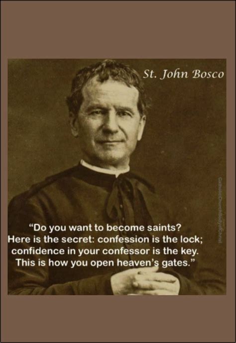 saint john bosco do you want to become saints here is the secret