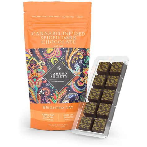 Cannabis Infused Spiced Dark Chocolate Brighter Day 420 Poppers