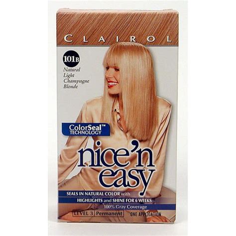 Shop Nice N Easy 101b Light Champagne Blonde Hair Colors Pack Of 4 Free Shipping On