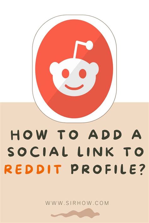 Learn How To Add A Social Link To Reddit Profile Complete Step By