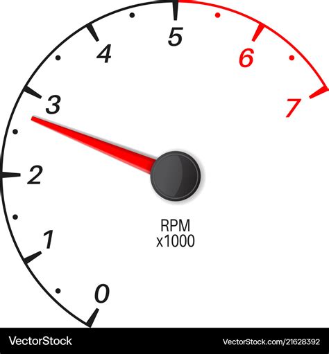 Car Tachometer Scale Royalty Free Vector Image