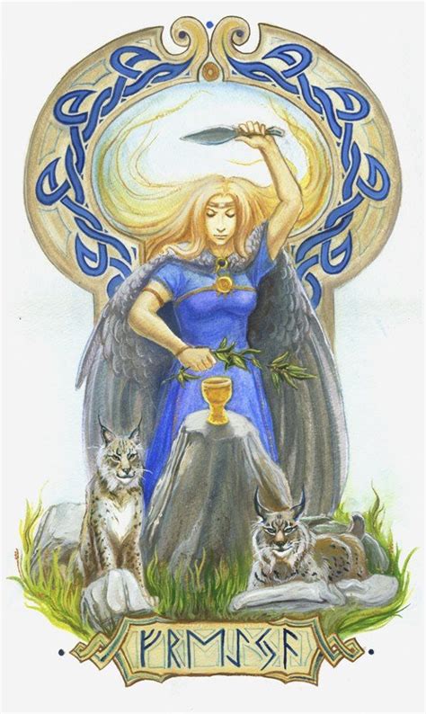 Old norse for (the) lady) is a goddess associated with love, beauty, fertility, sex, war, gold, and seiðr.freyja is the owner of the necklace brísingamen, rides a chariot pulled by two cats, is accompanied by the boar hildisvíni, and possesses a cloak of falcon feathers. Pin by Manuel Velasco on Vikings. Eddas & Sagas | Freya ...