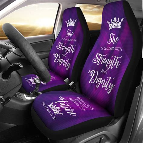 Proverbs 31 Woman Car Suv Seat Cover Purple White Suv Seat Covers Pink Car Accessories