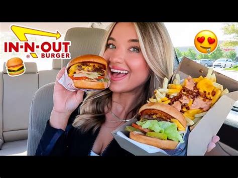 Trying IN N OUT Burger For The FIRST TIME In N Out Burger Mukbang YouTube