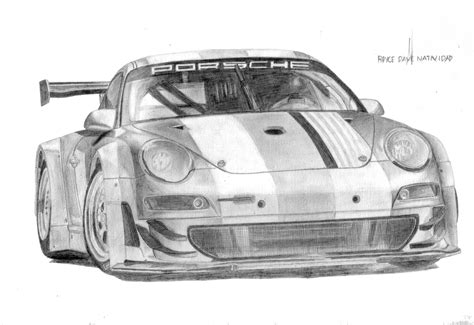 My Porsche 911 Gt3 Rsr Drawing This Is My 2nd Attempt In Drawing Cars