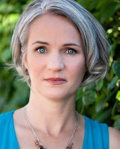 Classy bobs, cute pixies, lovely short layered curls and sassy feathered styles, full of texture, moderate volume and movement are the best choices to bring out your character and active life stance. Short Gray Hairstyles for Older Women Over 50 - Gray Hair ...