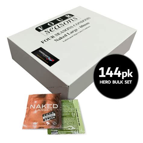 Four Seasons Naked Larger Mm Bulk Pack Condoms New Stock Expiry