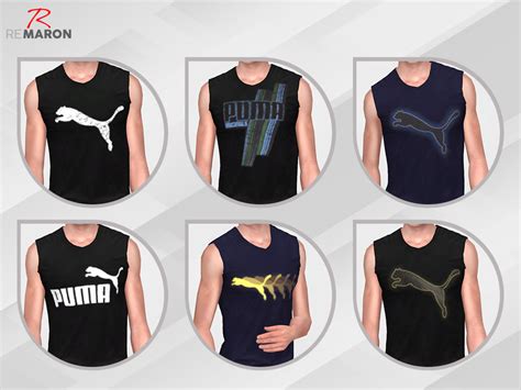 The Sims Resource Puma Tank Top For Men Mesh Needed