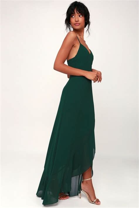 Ada Forest Green Lace Up Maxi Dress Stunning Dresses Maxi Dress