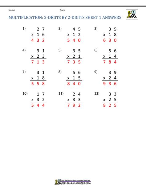 13 Multiplication Table Worksheets 4th Grade Worksheetstable