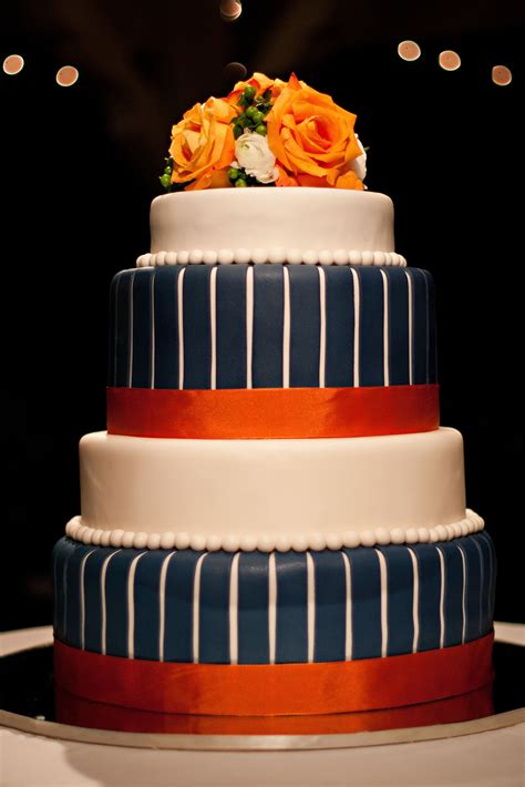 Royal Blue And Orange Wedding Cakes For 2023 Jenniemarieweddings