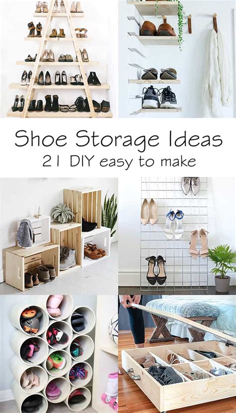 Shoe Storage Ideas 21 Easy Diy