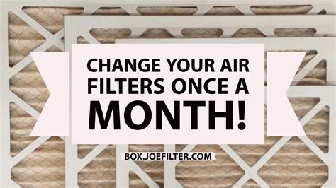 Change Your Air Filters Once A Month To Keep Hvac System Running