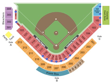 Hammond Stadium Interactive Seating Chart Elcho Table