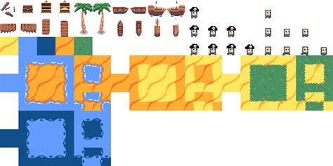 Rpg Beach Tileset By Stealthix